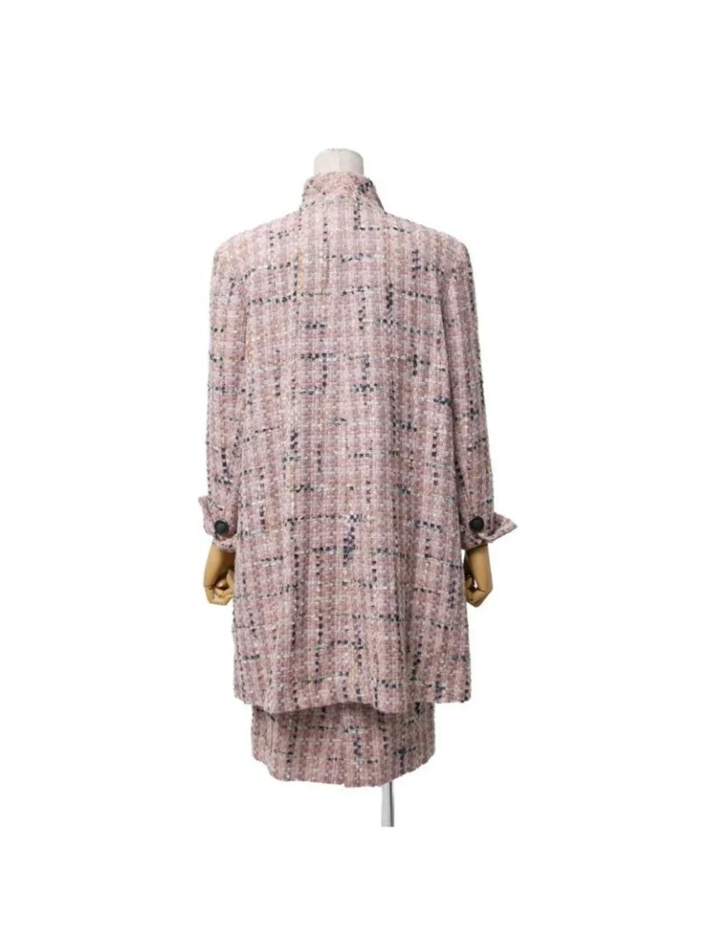 Dior Vintage Skirt 9 Tweed Long Jacket Tight